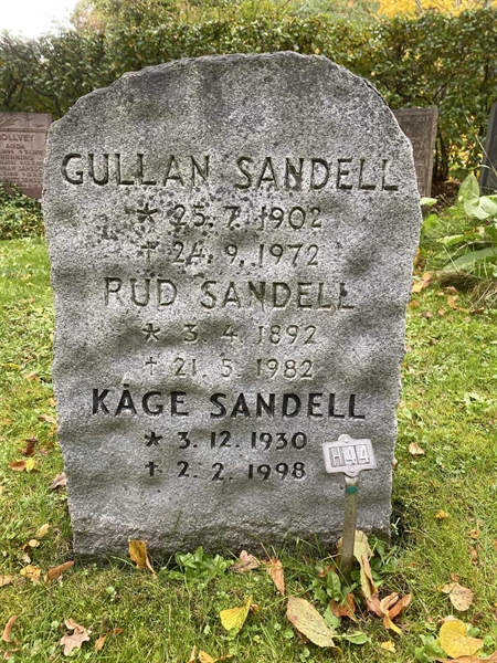 Hautatunnus: 1 H    44