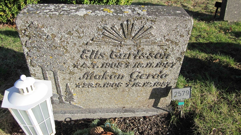 Grave number: KG G  2579