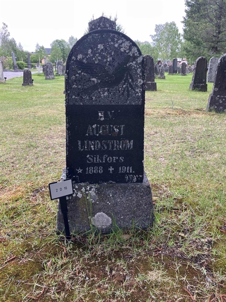 Grave number: 2 D    18