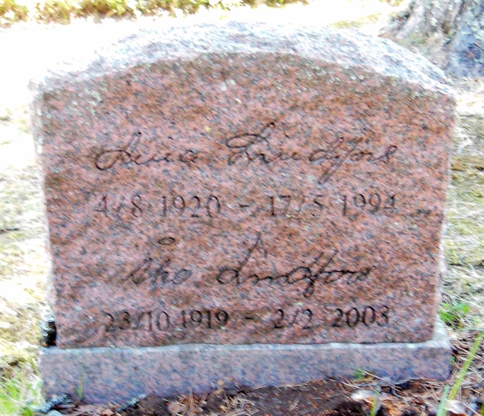 Grave number: SK U   200A