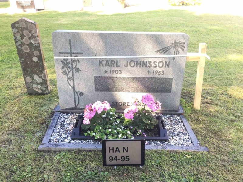 Grave number: HA N    94, 95