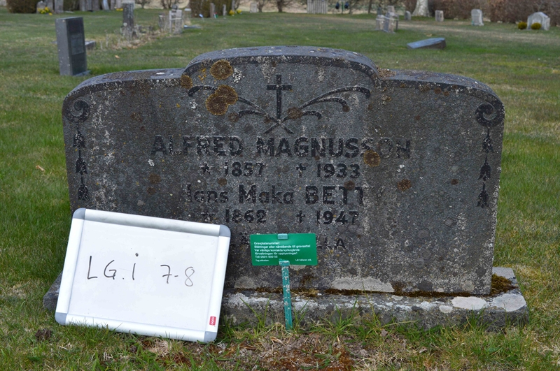 Grave number: LG I     7, 8