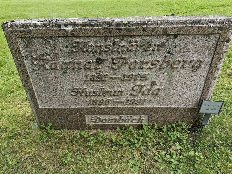 Grave number: GR PA  0235-0236