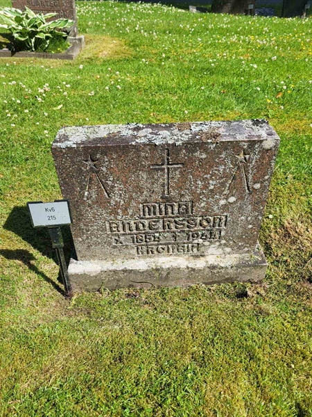 Grave number: Jä 06   215