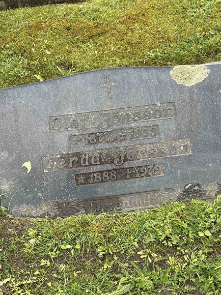 Grave number: SKF D    40, 41