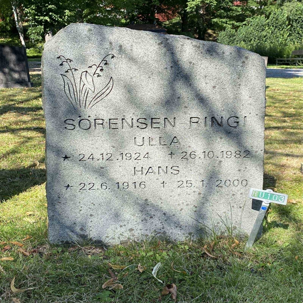 Hautatunnus: 1 RU   103