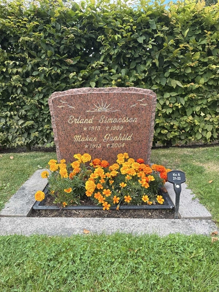 Grave number: 33 6    21-22