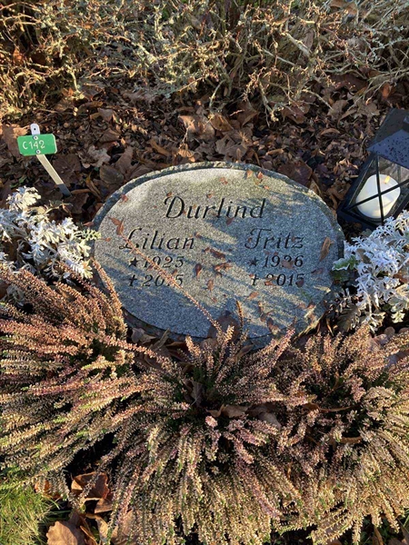 Grave number: Kärn ny C   142