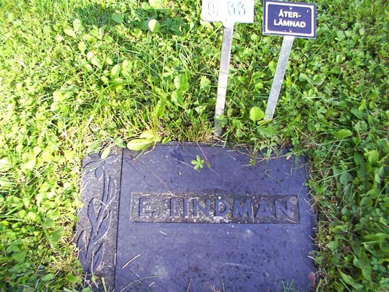 Grave number: 1 09    33