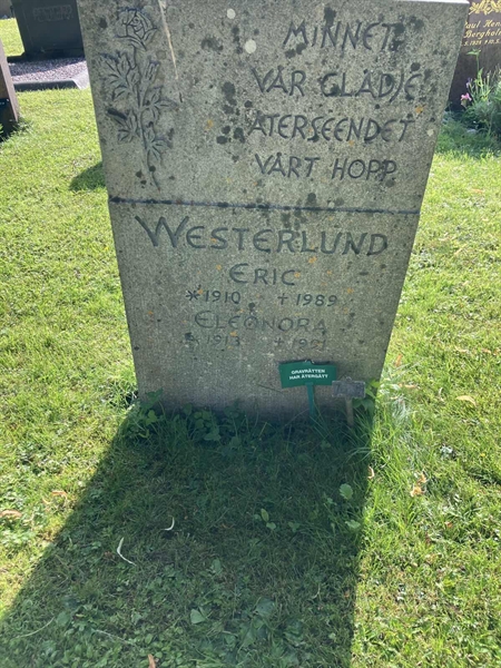 Grave number: 1 07     6