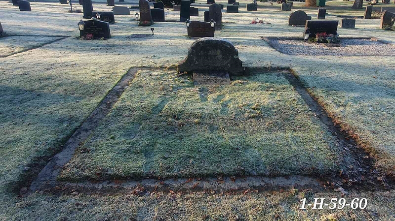 Gravnummer: 1 H    59-60