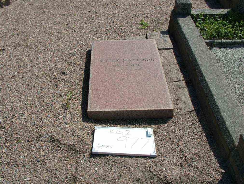 Grave number: 2   977