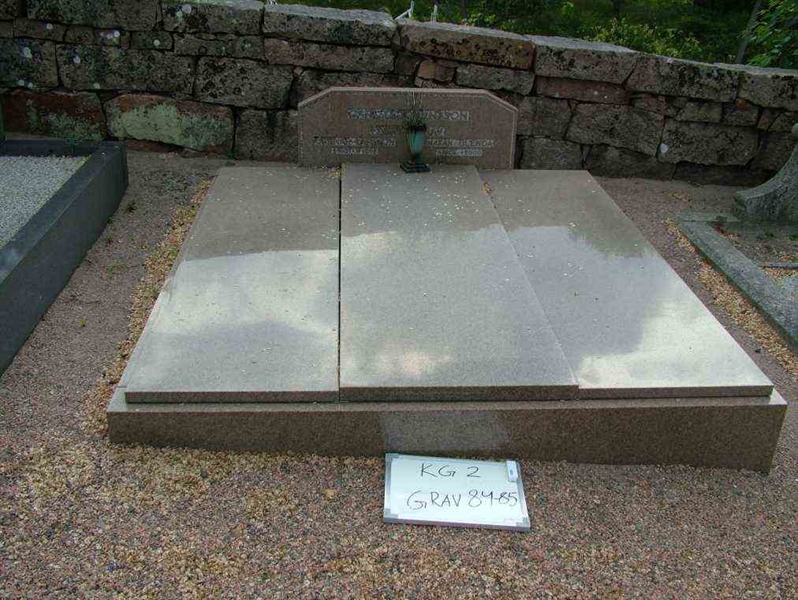 Grave number: 2    84-85
