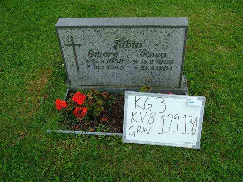 Gravnummer: 3 08   129-130