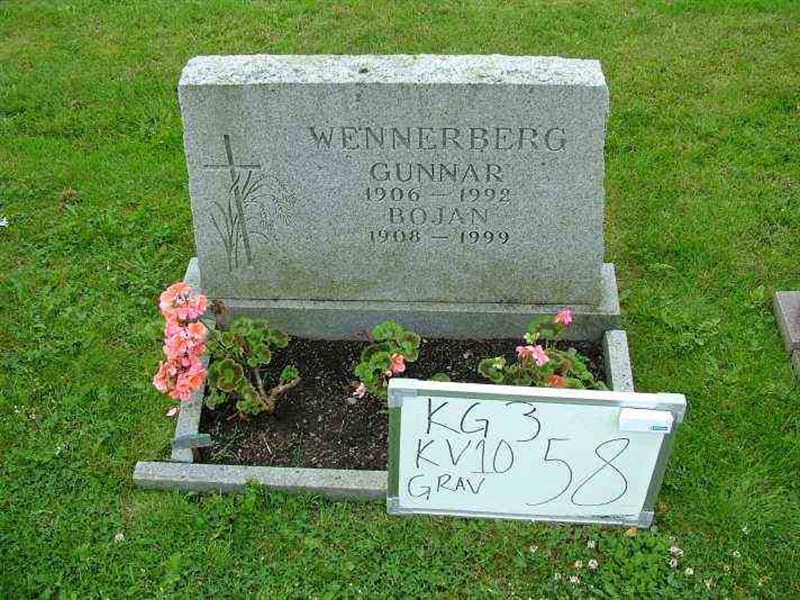 Gravnummer: 3 10    58