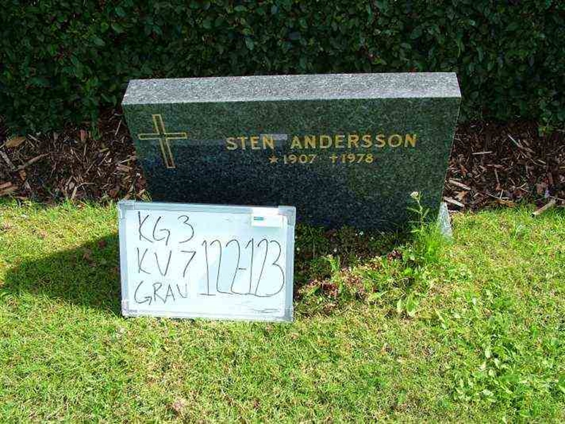 Gravnummer: 3 07   122