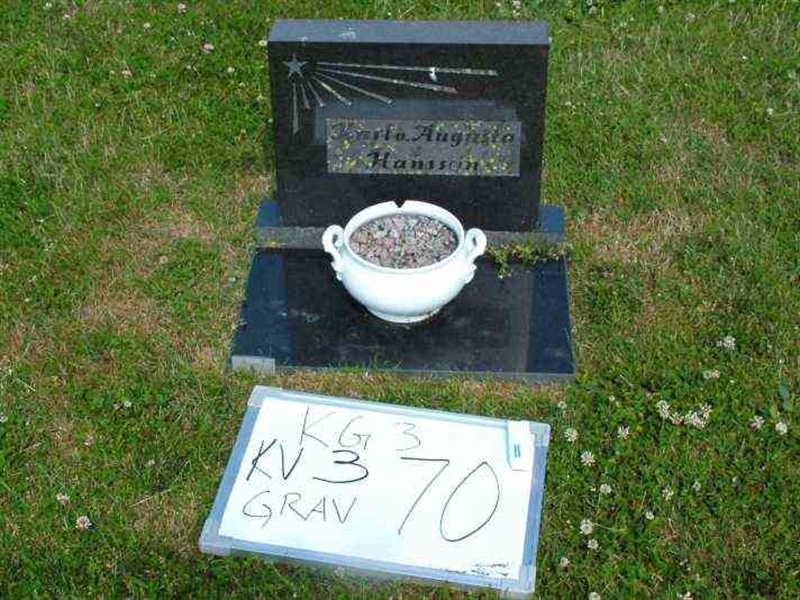 Gravnummer: 3 03    70