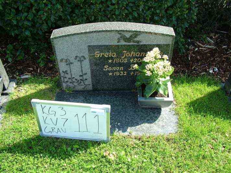 Gravnummer: 3 07   111