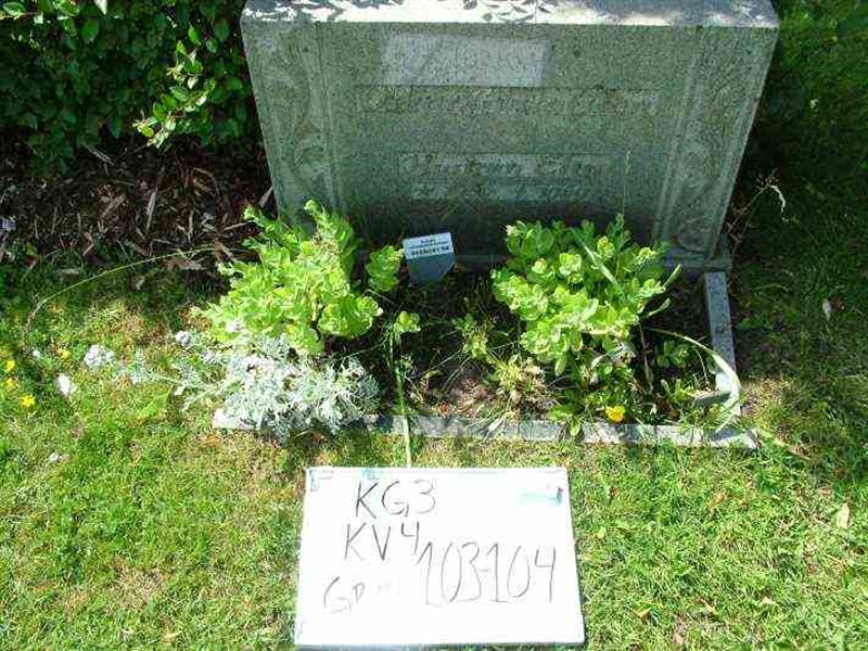Hautatunnus: 3 04   103-104