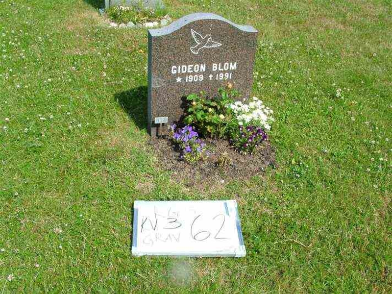 Gravnummer: 3 03    62