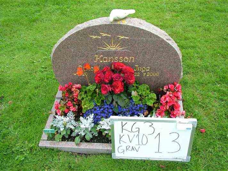 Gravnummer: 3 10    13