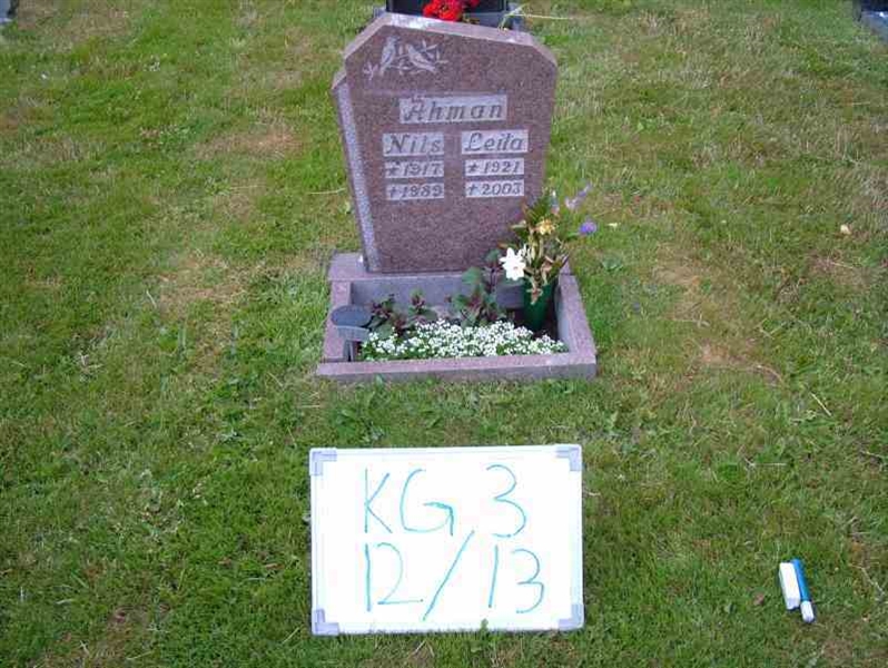 Gravnummer: 3 12    13