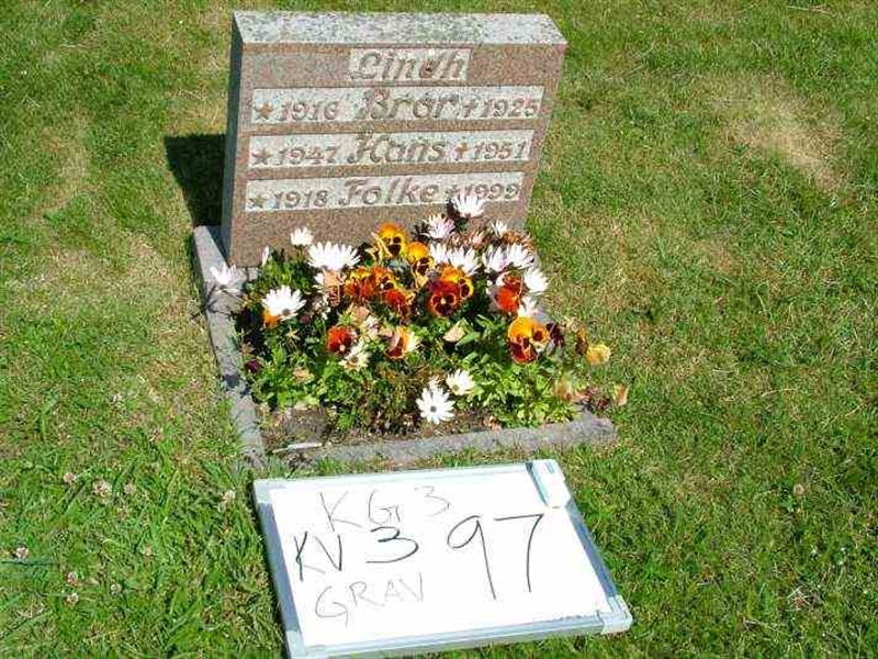 Gravnummer: 3 03    97