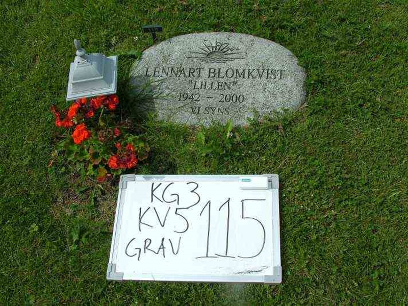 Gravnummer: 3 05   115