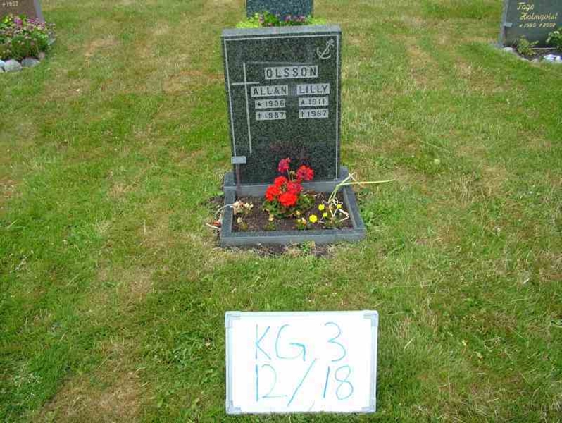 Gravnummer: 3 12    18