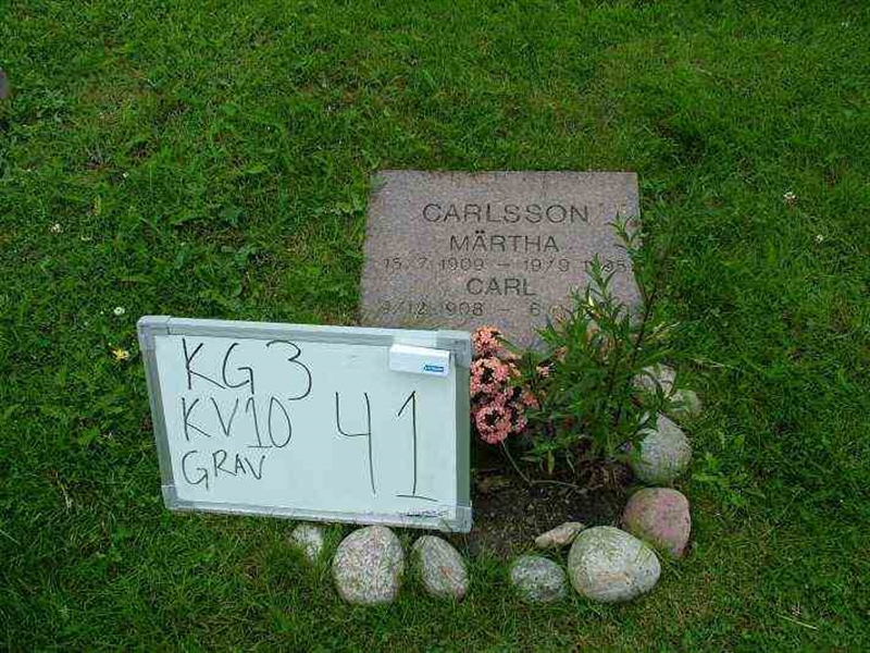 Gravnummer: 3 10    41