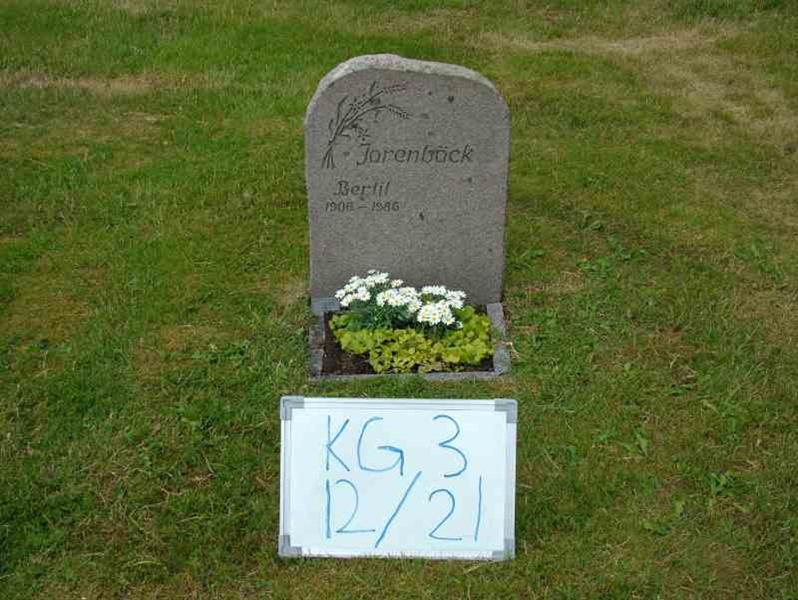 Gravnummer: 3 12    21