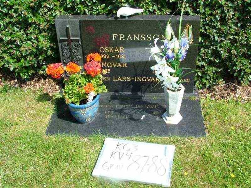 Hautatunnus: 3 04    87-88