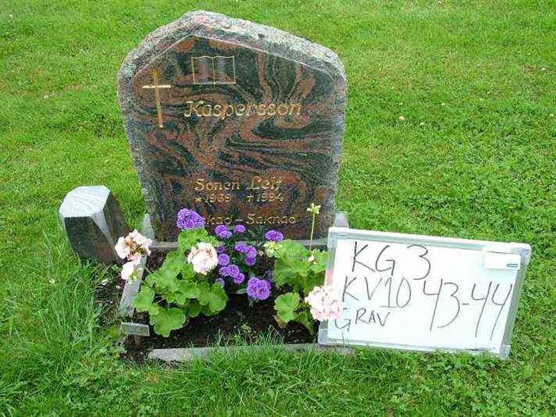 Gravnummer: 3 10    43-44