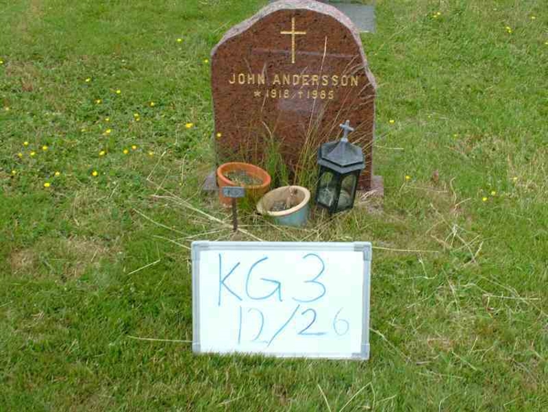 Gravnummer: 3 12    26