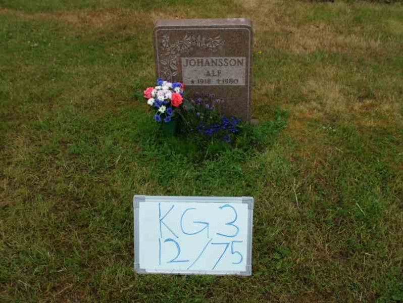 Gravnummer: 3 12    75