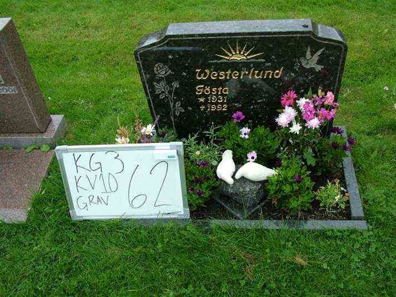 Gravnummer: 3 10    62