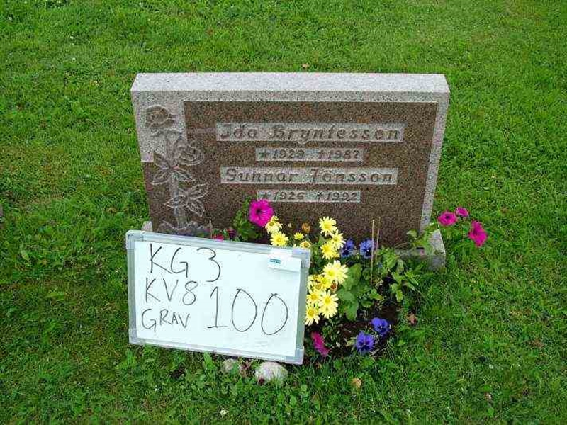 Gravnummer: 3 08   100