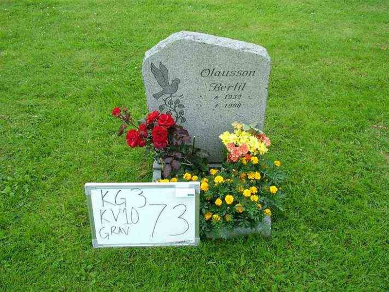 Gravnummer: 3 10    73