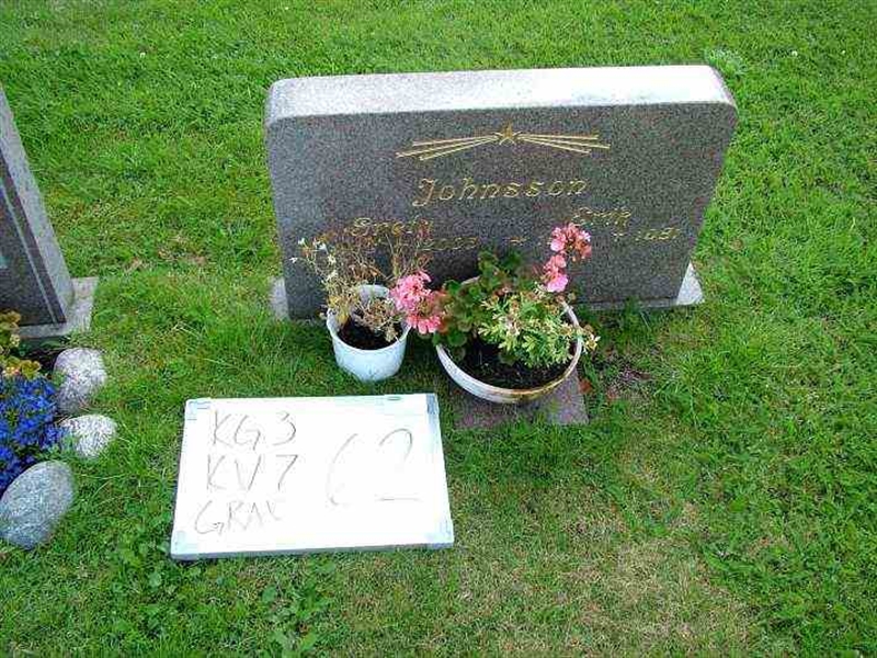 Gravnummer: 3 07    62