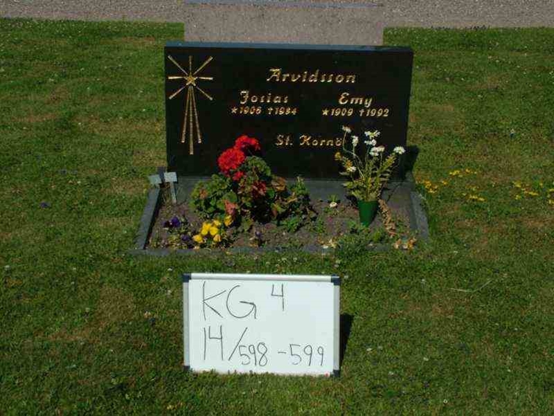 Hautatunnus: 4 14-G   598-599