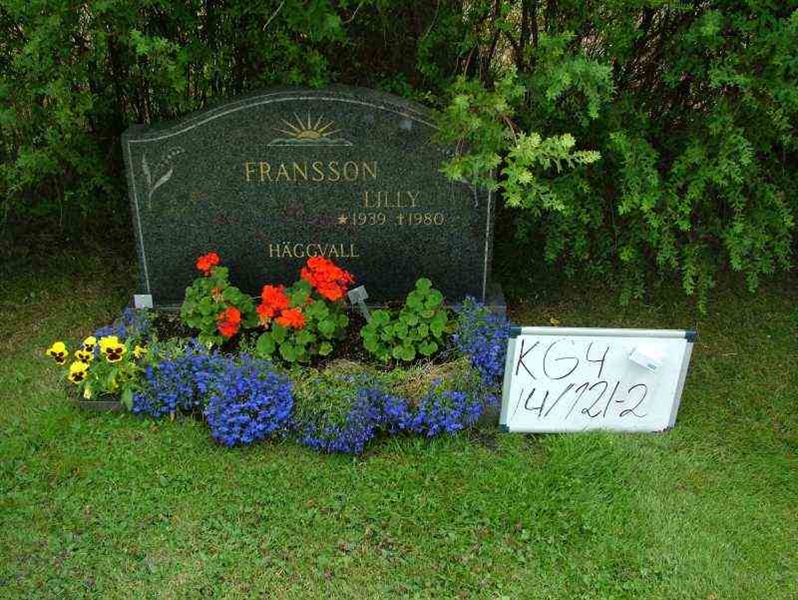 Hautatunnus: 4 14-G   121-122