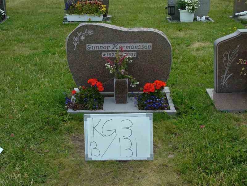Grave number: 3 13   131