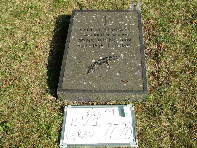 Grave number: 9 01    77-78