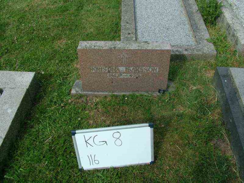 Grave number: 8   116-1