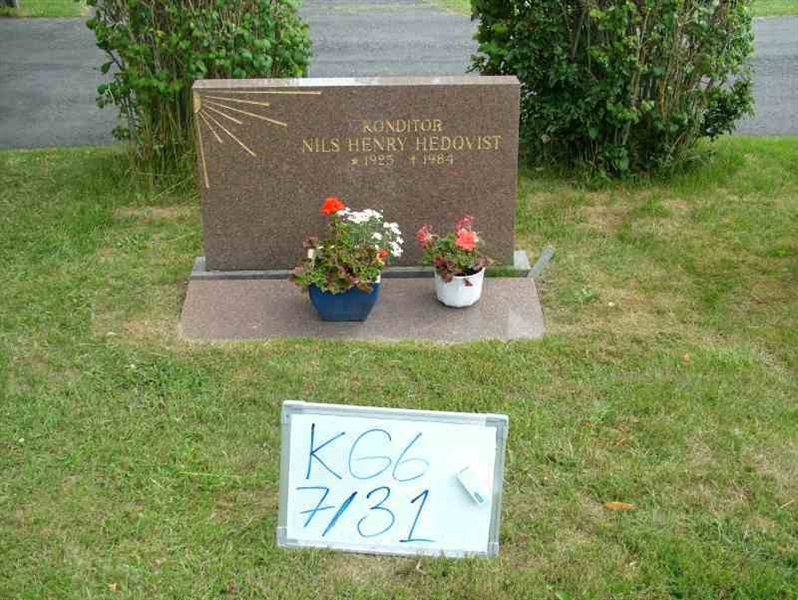 Grave number: 6 07    31-2