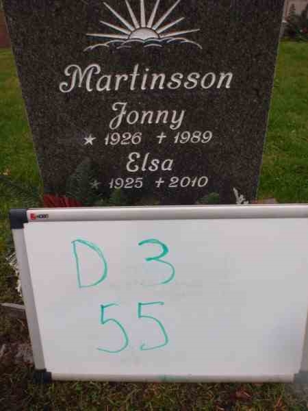 Gravnummer: 3 03    55