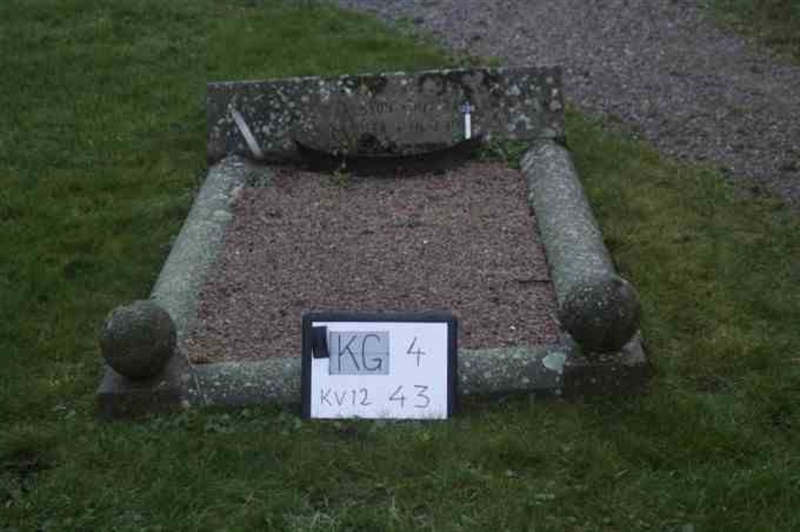 Grave number: 4 12    43