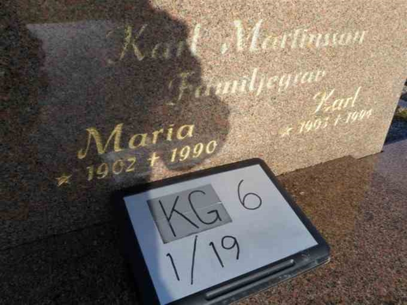 Hautatunnus: 6 01    19-2