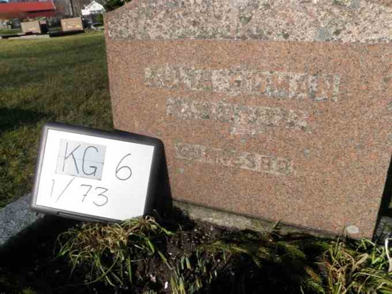 Grave number: 6 01    73-1