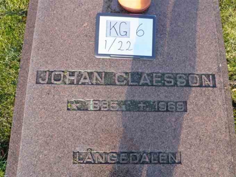 Gravnummer: 6 01    22-1